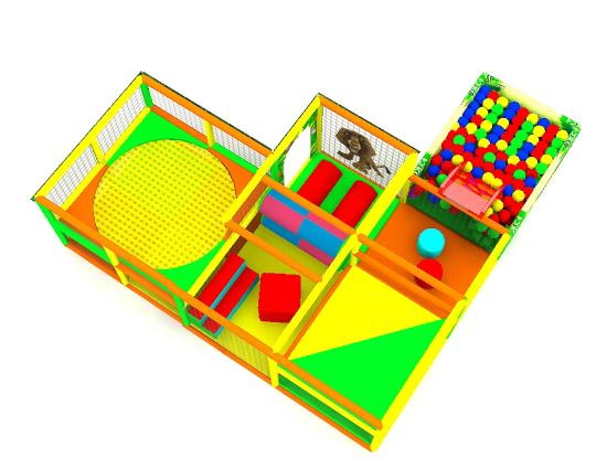 Фото 4 Лабиринт детский игровой "Джунгли" с батутом (бассейн нуружу) 2014