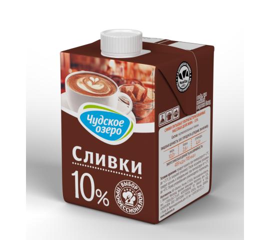 Фото 2 Сливки для кофе «Чудское озеро» 10%, 0,5л., г.Псков 2025