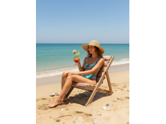 Фото 1 Кресло-шезлонг деревянный с мягким матрасом, г.Ульяновск 2025