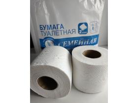 Туалетная бумага «Семейная» двухслойная