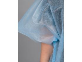 Халат-рубашка, спанбонд 25 гр/м², голубой (уп.)