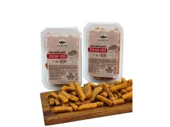 Гренки Аляска с красной икрой