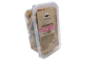 Гренки Аляска с копченым кальмаром