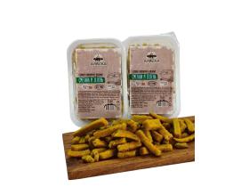 Гренки Аляска со сметаной и зеленью