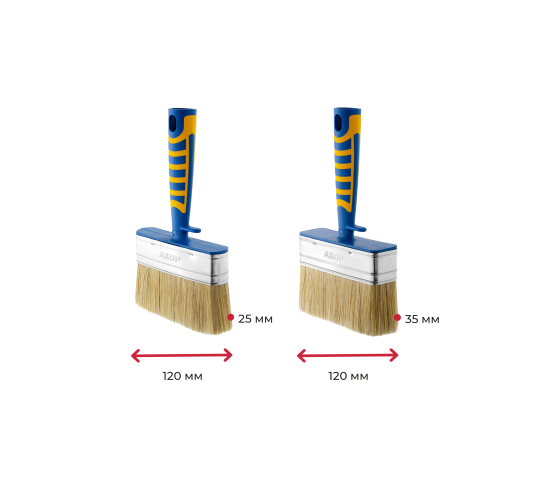 Фото 2 Кисти-ракли универсальные, двухкомпонентная ручка, г.Новосибирск 2025