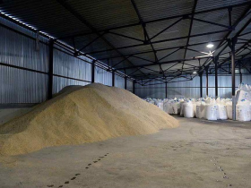 Ячмень зерно в мешках