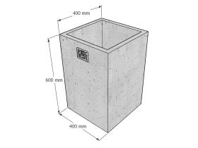 Вазон прямоугольный уличный №101
