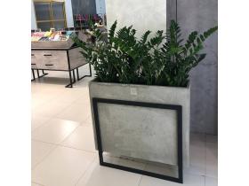 Вазон прямоугольный плоский №106