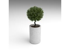 Вазон круглый бетонный №154