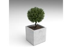 Вазон квадратный бетонный №103