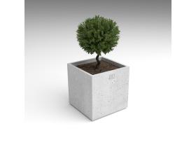 Вазон большой квадратный №104