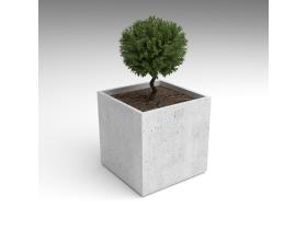 Вазон квадратный большой №105