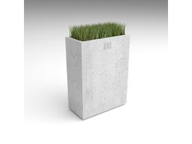 Вазон высокий из бетона №107