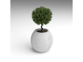 Вазон бетонный шар №152