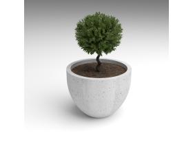 Вазон большой круглый №153