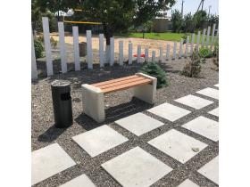 Лавочка уличная без спинки №200