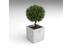 Вазон квадратный уличный №100