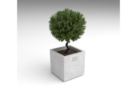 Вазон квадратный уличный №100