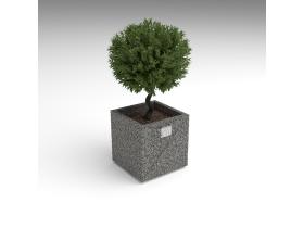 Вазон квадратный уличный №100