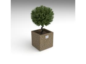 Вазон квадратный уличный №100