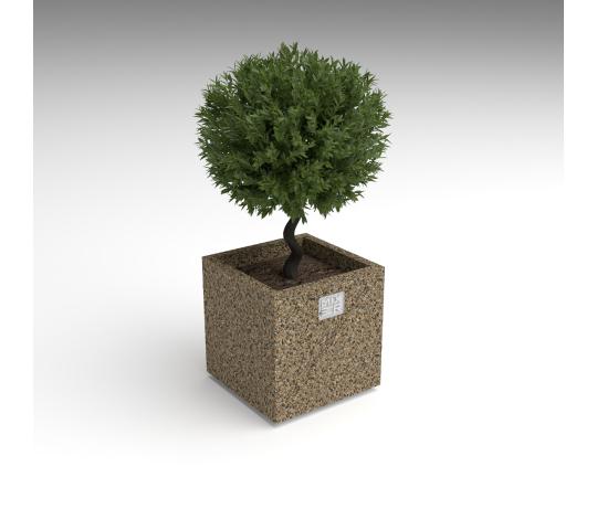 Фото 4 Вазон квадратный уличный «Куб Малый», г.Астрахань 2025