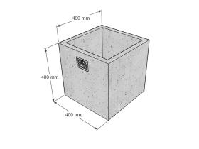 Вазон квадратный уличный №100