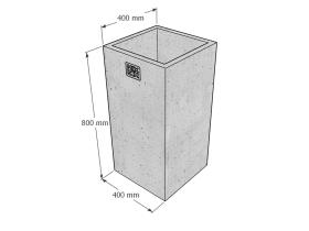 Вазон высокий для цветов №102