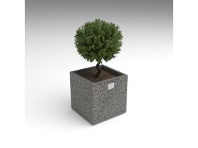 Вазон квадратный бетонный №103