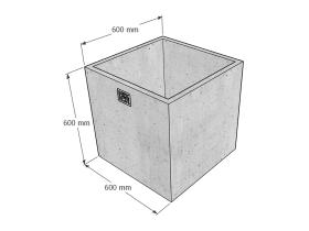 Вазон большой квадратный №104