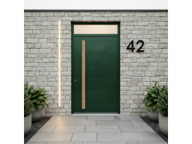 Дверь входная с фрамугой