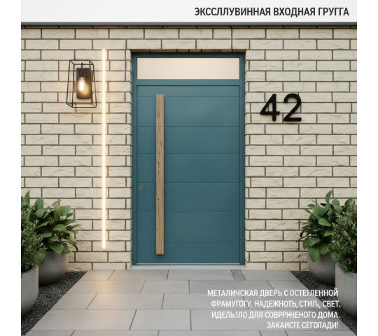 768240 картинка каталога «Производство России». Продукция Дверь входная с фрамугой, г.Йошкар-Ола 2025 Фото 2 Дверь входная с фрамугой, г.Йошкар-Ола 2025