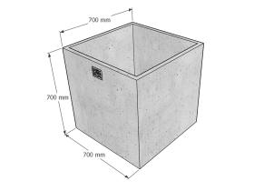 Вазон квадратный большой №105