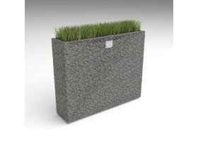 Вазон прямоугольный плоский №106