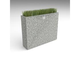 Вазон прямоугольный плоский №106