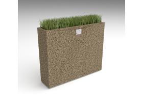 Вазон прямоугольный плоский №106