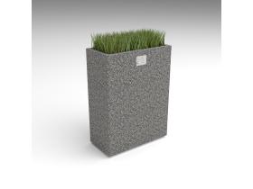 Вазон высокий из бетона №107