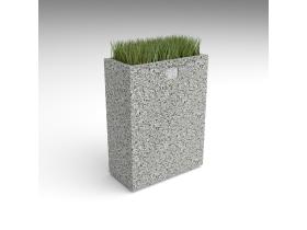 Вазон высокий из бетона №107