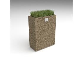 Вазон высокий из бетона №107