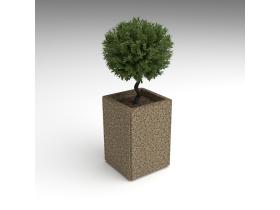 Вазон бетонный уличный №110