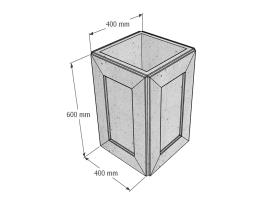 Вазон бетонный уличный №110