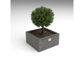 Вазон низкий квадратный №111