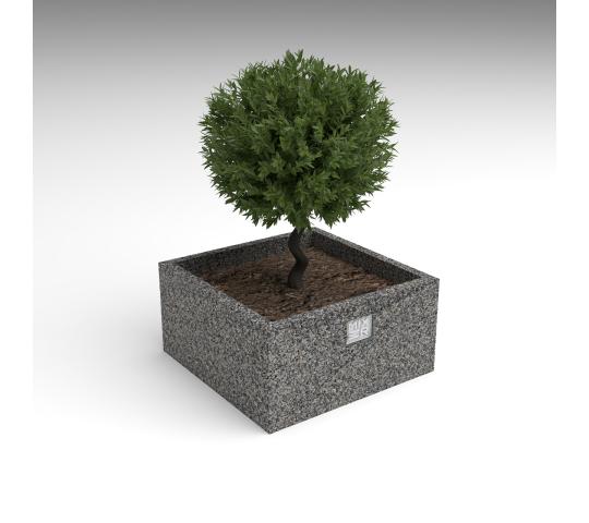 Фото 2 Вазон низкий квадратный «Квадро», г.Астрахань 2025