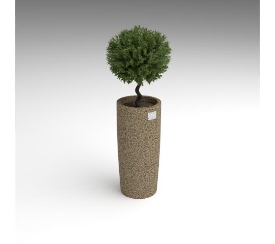 Фото 4 Вазон круглый высокий «Конус», г.Астрахань 2025