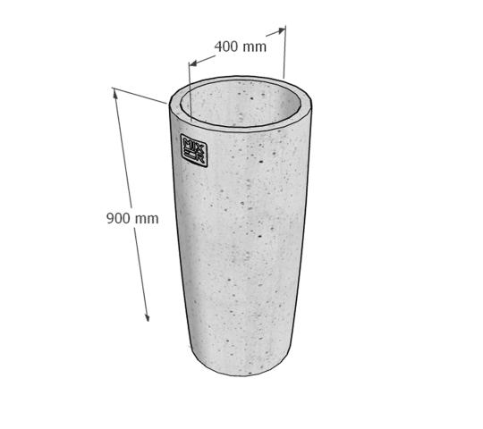 Фото 5 Вазон круглый высокий «Конус», г.Астрахань 2025