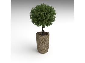 Вазон бетонный маленький №151