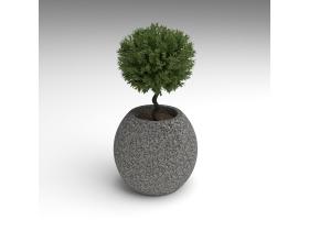 Вазон бетонный шар №152