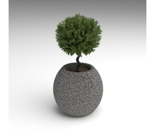 Фото 2 Вазон бетонный «Шар», г.Астрахань 2025