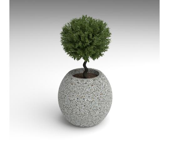 Фото 3 Вазон бетонный «Шар», г.Астрахань 2025