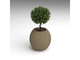 Вазон бетонный шар №152