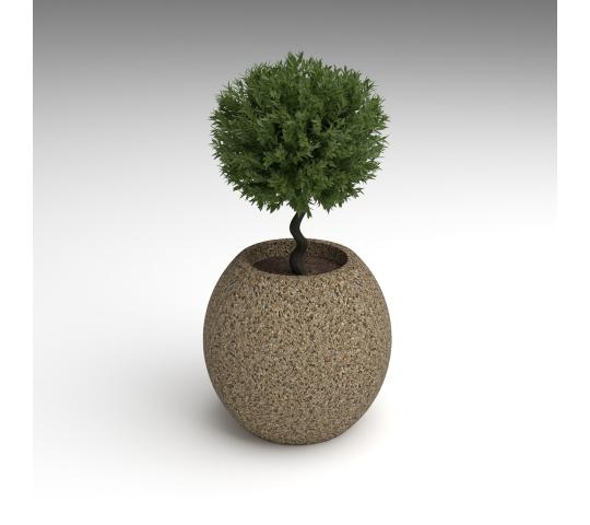 Фото 4 Вазон бетонный «Шар», г.Астрахань 2025